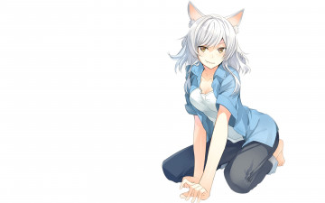 Картинка аниме bakemonogatari фон взгляд девушка