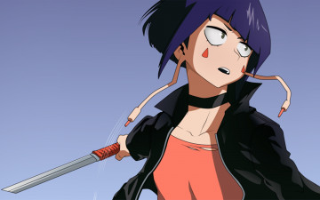 Картинка аниме boku+no+hero+academia девушка фон взгляд
