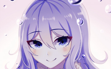 Картинка аниме fairy+tail девушка взгляд фон