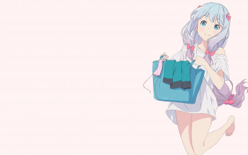 Картинка аниме eromanga-sensei взгляд фон девушка