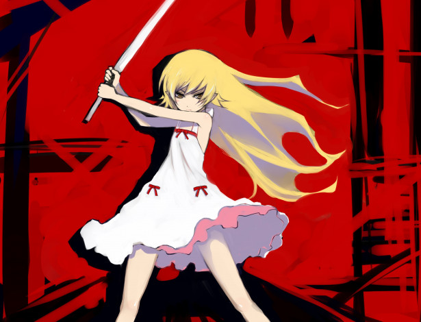 Обои картинки фото аниме, bakemonogatari, девочка