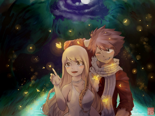 Обои картинки фото аниме, fairy tail, персонажи