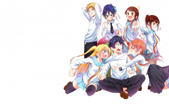 Обои картинки фото аниме, nisekoi, персонажи