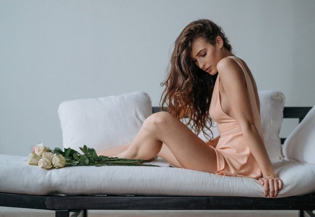 Обои картинки фото девушки, -unsort , брюнетки,  шатенки, лицо, взгляд