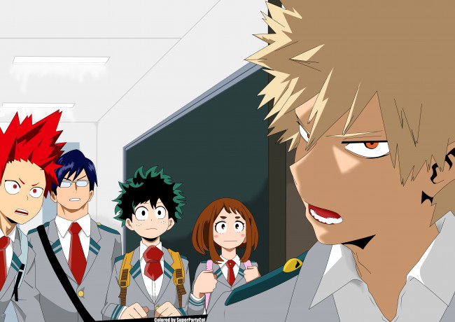 Обои картинки фото аниме, boku no hero academia, персонажи
