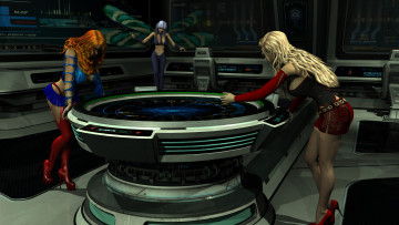 Картинка 3д+графика фантазия+ fantasy фон взгляд девушка