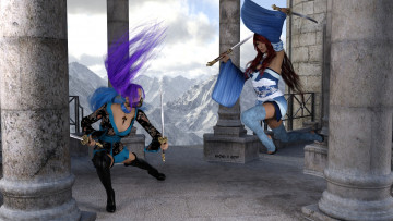 Картинка 3д+графика фантазия+ fantasy фон взгляд девушки