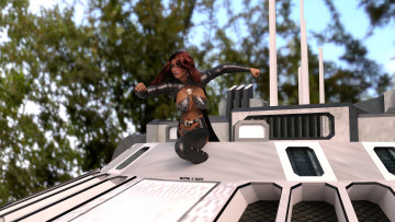 Картинка 3д+графика фантазия+ fantasy взгляд фон девушка