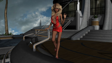 Картинка 3д+графика люди+ people фон девушка взгляд