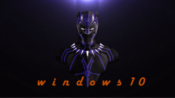 обоя компьютеры, windows  10, фон, логотип