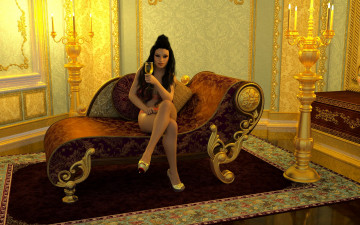 Картинка 3д+графика люди+ people фон взгляд девушка