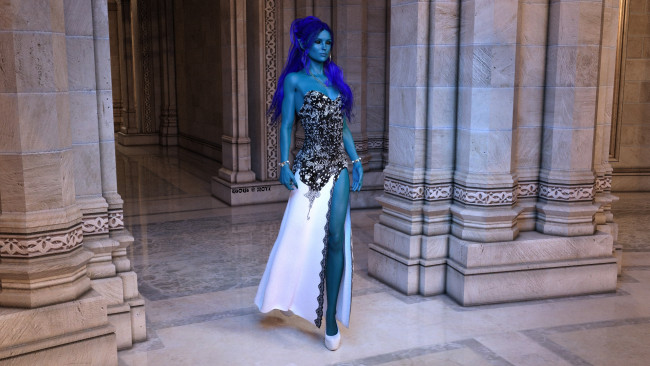 Обои картинки фото 3д графика, эльфы , elves, фон, взгляд, девушка