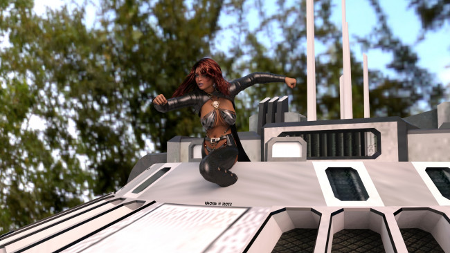 Обои картинки фото 3д графика, фантазия , fantasy, взгляд, фон, девушка