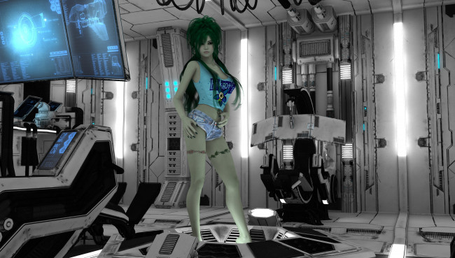 Обои картинки фото 3д графика, существа , creatures, фон, взгляд, девушка