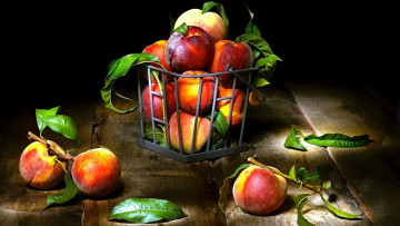 Картинка еда персики +сливы +абрикосы