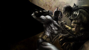 Картинка видео+игры mortal+kombat+vs +dc+universe бетмен рептилия бой