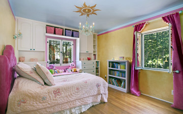 Картинка интерьер спальня детская игрушки