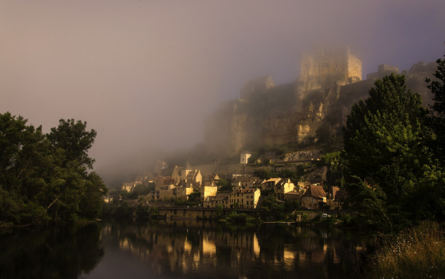 Обои картинки фото chateau de beynac, города, замки франции, chateau, de, beynac
