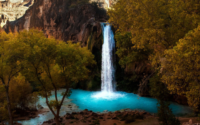 Обои картинки фото природа, водопады, поток, водопад, вода