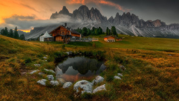 Картинка dolomites italy города -+пейзажи