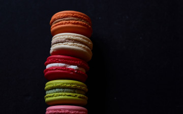 Картинка еда макаруны лакомство печенье ассорти