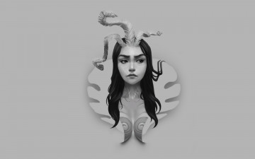 Картинка видео+игры league+of+legends лицо перья