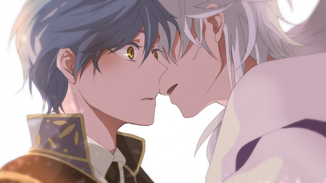 Обои картинки фото аниме, touken ranbu, танец, мечей