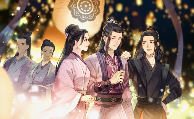 Обои картинки фото аниме, mo dao zu shi, the, untamed, неукротимый, повелитель, чэньцин, мосян, тунсю, mo, dao, zu, shi, магистр, дьявольского, культа