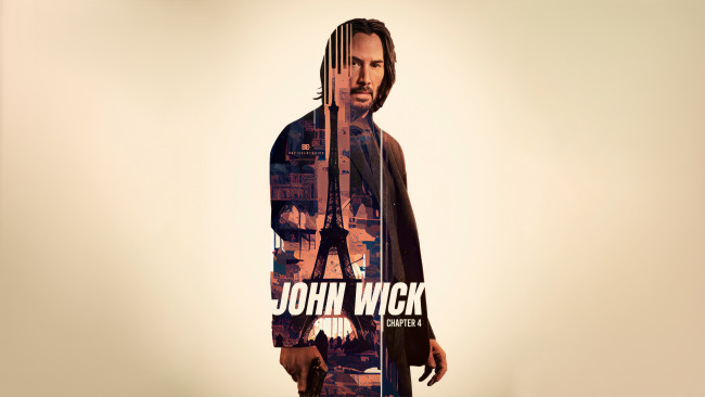 Обои картинки фото john wick,  chapter 4 ,  2023 , кино фильмы,  chapter 4, киану, ривз, джон, уик, четвертая, часть, боевик, триллер, криминал, keanu, reeves, john, wick