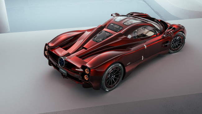 Обои картинки фото pagani utopia 2023, автомобили, pagani, utopia, гиперкар, вид, cвeрху