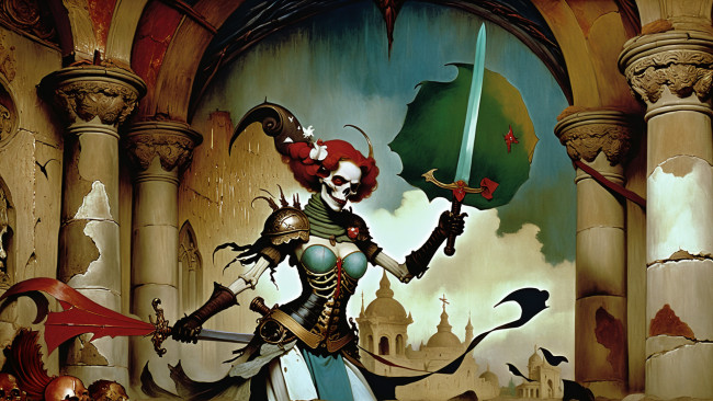 Обои картинки фото фэнтези, нежить, нейросети, графика, нейроарт, ai, art, нейронные, сети, рисунки, нейро, искусство, нейрографика, graphics, neuroart, neural, networks, drawings, neuro, neurography