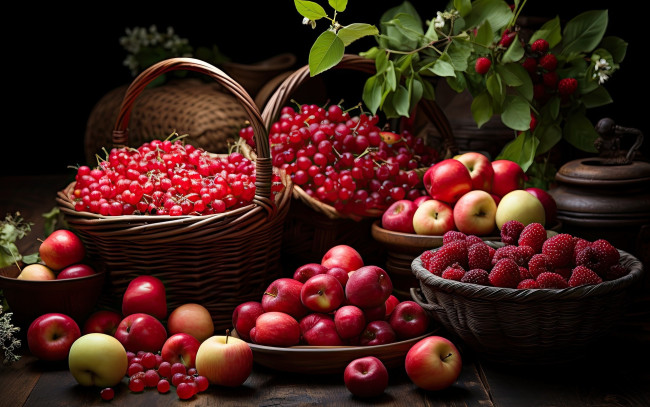 Обои картинки фото 3д графика, еда-, food, фрукты, ягоды