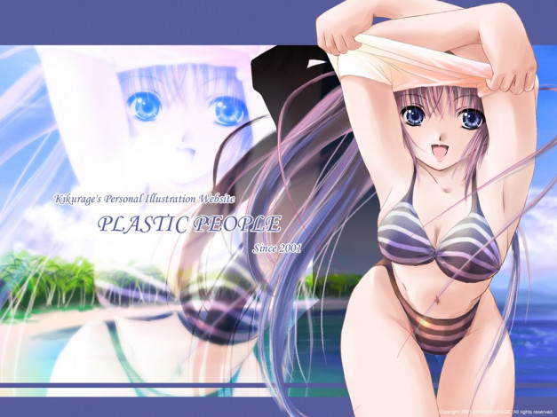 Обои картинки фото аниме, plastic, people