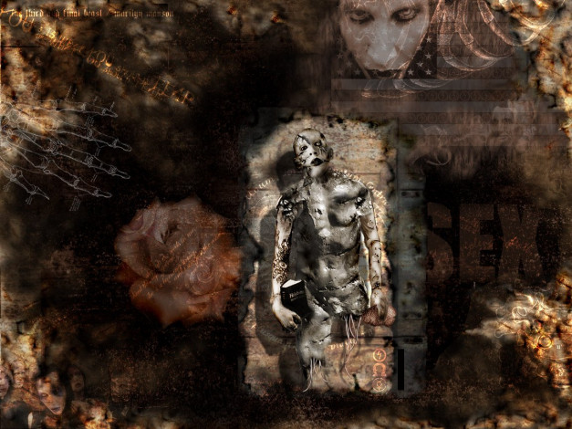 Обои картинки фото музыка, marilyn, manson