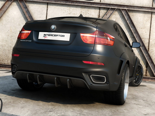 Обои картинки фото bmw, x6, interceptor, автомобили, 3д