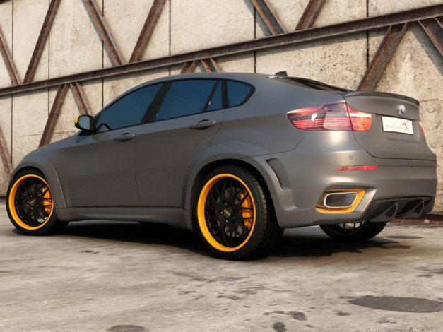 Обои картинки фото bmw, x6, interceptor, автомобили, 3д