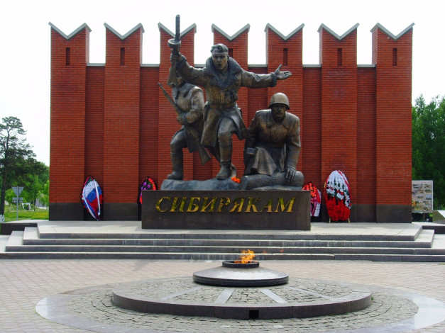 Обои картинки фото памятник, сибирякам, города, памятники, скульптуры, арт, объекты