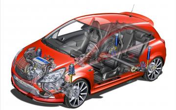 Картинка автомобили рентген opel