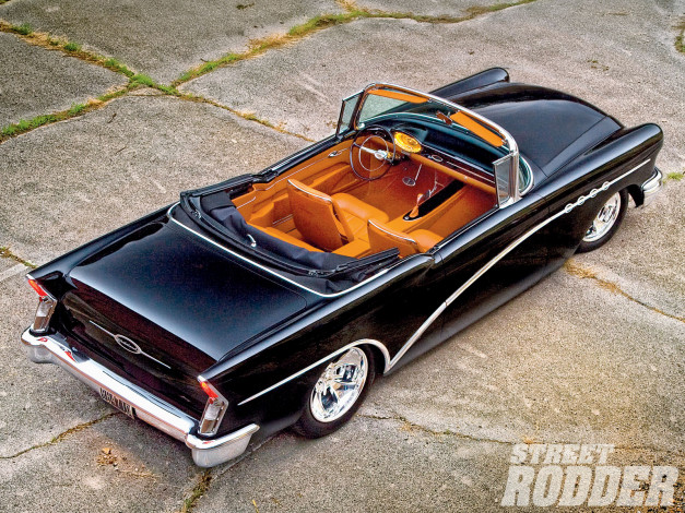 Обои картинки фото 1955, buick, convertible, автомобили