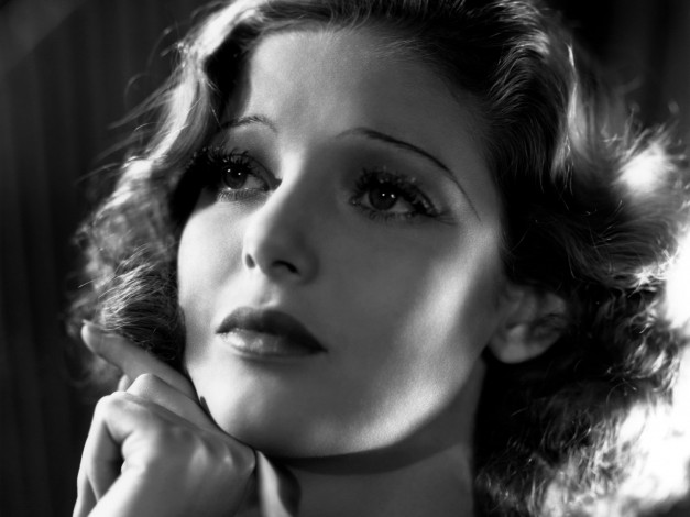 Обои картинки фото Loretta Young, девушки, грусть