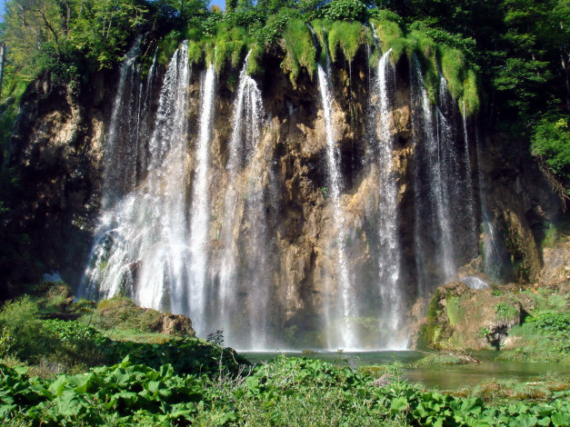 Обои картинки фото природа, водопады