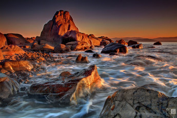 Картинка природа побережье море камни