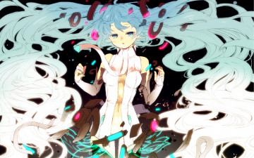 Картинка аниме vocaloid девушка