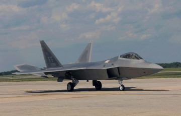 Картинка авиация боевые самолёты истребитель f22 раптор