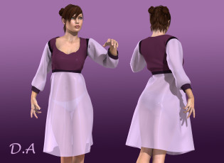 Картинка 3д графика people люди девушка