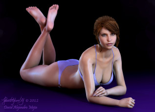 Картинка 3д графика people люди девушка