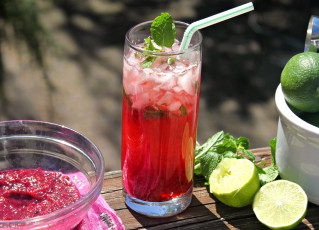 Картинка еда напитки коктейль стакан лайм лед