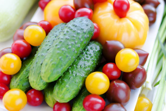 Картинка еда овощи помидоры огурцы