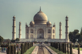 Картинка города тадж махал индия купол минареты