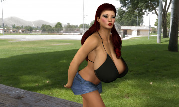 Картинка 3д графика people люди девушка